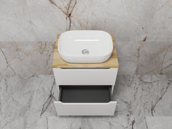 Тумба подвесная Style Line Бали 60 2 ящика со столешницей