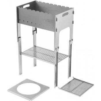 Мангал разборный Тонар со столиком под казан, сталь 2 мм