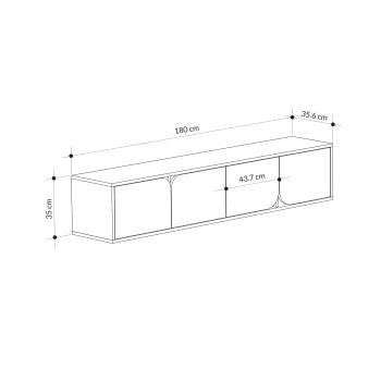Тумба подвесная Леве Спарк (Тумба подвесная LEVE SPARK TV STAND)