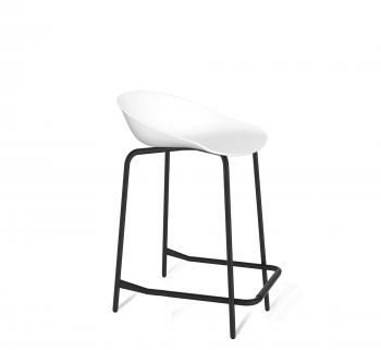 белый/черный муар