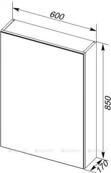 Зеркало-шкаф AQUANET Алвита 60