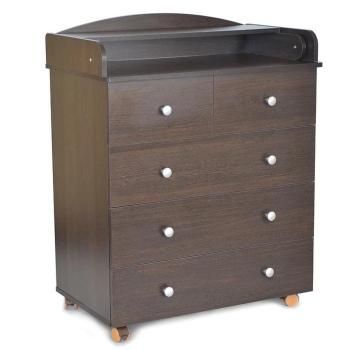 Комод СКВ со съёмным пеленальным столиком 5 ящиков, Арт. 700158