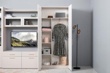 Шкаф для одежды Моби Ричфорд 16.327.02 5981 BS Моно керамика D166-2 ПВХ