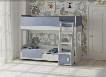 Белый/голубой