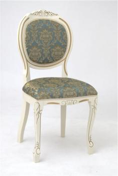 Слоновая кость1013+патина золото/ткань Андрис бирюза Вензель