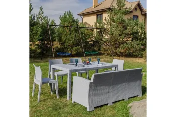 Цвет пластика: светло-серый/Цвет подушек:светло-серый