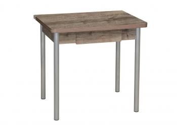 Дуб веллингтон / Опора № 2-круглая серебристый металлик