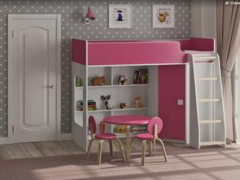 Белый/розовый