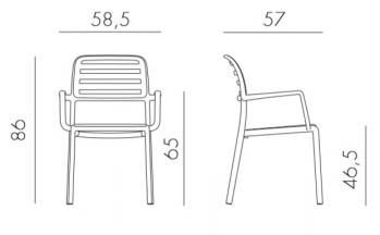 Кресло пластиковое ReeHouse Costa