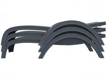 Шезлонг пластиковый с матрасом ReeHouse GS 1009 (Fiji)