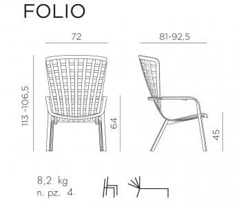 Лаунж-кресло ReeHouse Folio пластиковое