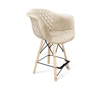 кремовый/прозрачный лак/черный муар