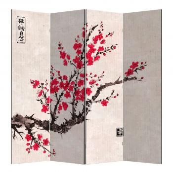 Ширма RB 1127-4 Ветка Сакуры (4 панели)