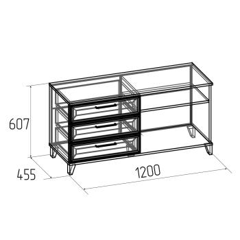 Тумба МЦН Глазов-мебель Аурелио 5