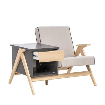 Натуральное дерево/серый ясень, ткань verona light grey