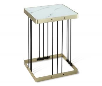 светлый мрамор/латунь/черный