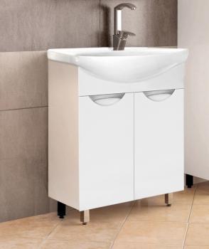 Тумба Style Line Жасмин 55 под умывальник Уют 55 + Умывальник Уют 55