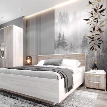 Кровать Монтале 160x200 КМК 0966.8 с ПМ