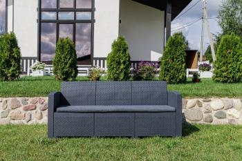 Цвет пластика:графит/Цвет подушек:графит