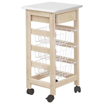 Тумба с ящиком и корзинами Мебелик