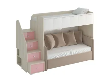 Корпус - Ясень Коимбра, Фасад - Розовый глянец