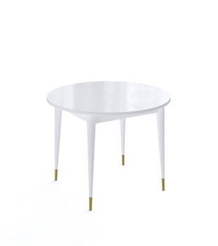 Белый/стекло белое глянец (золото)