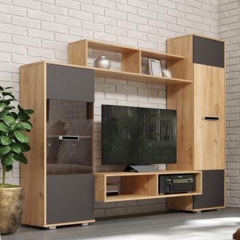 Дуб золотистый/Антрацит