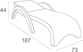 Шезлонг пластиковый Siesta Fiji GS 1009 (Fiji)