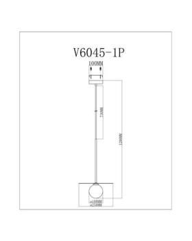 Подвесной светильник Модерли V6045-1P Скрумбел(Подвесной светильник Moderli V6045-1P Scrumbel)