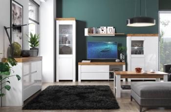 Шкаф с витриной Анрэкс TAURUS 1V2D