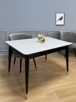 Венге/стекло белое глянец (золото)