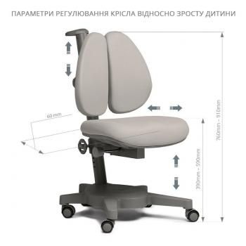 Комплект FUN DESK парта Tulipa с полкой для книг + кресло Brassica