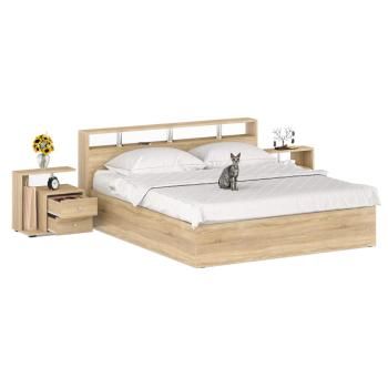 Кровать СВК Камелия 1800 + две тумбы