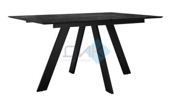 Керамика, мрамор черный матовый, опоры черные