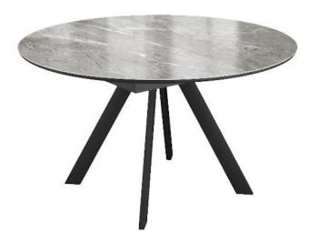 Керамика Tundra Gris (темно-серый суперглянец)/подстолье черное/опоры черные