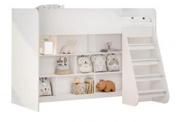 Кровать-чердак с лестницей BTS 80*186 Трио КР-07