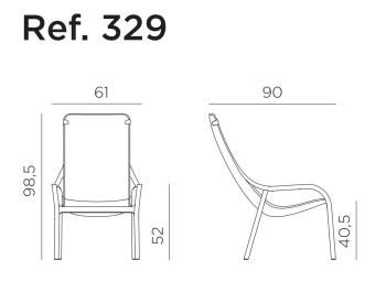 Кресло пластиковое ReeHouse Net Lounge