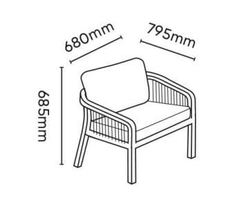 Комплект деревянной мебели Reehouse Ravona TAG/RAVONA-KD/LOUNGE