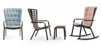 Лаунж-кресло пластиковое с подушкой ReeHouse Folio