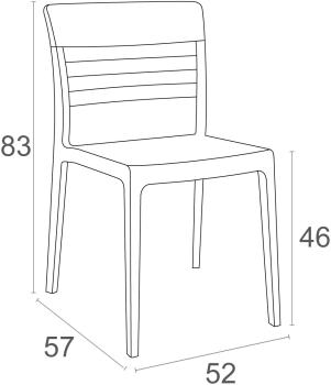 Стул пластиковый ReeHouse Moon