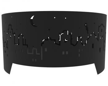 Костровая чаша Просто Огонь Ночной город Лайт