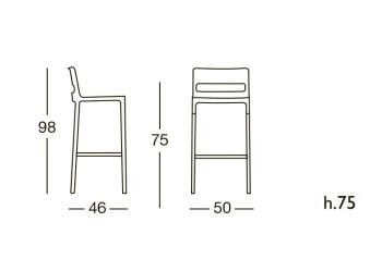 Стул барный пластиковый ReeHouse Divo