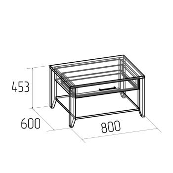 Столик журнальный Глазов-мебель Аурелио 16