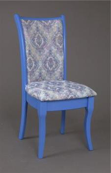 Лаванда/ массив/гобелен Дамаск бело-голубой 3