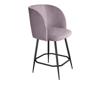 Сиреневая орхидея/черный муар