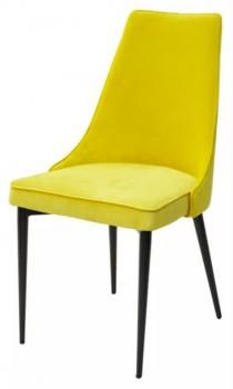 ЖЕЛТЫЙ #H19, велюр/ черный каркас