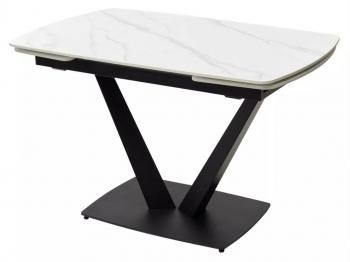 MATT WHITE MARBLE SOLID CERAMIC / BLACK