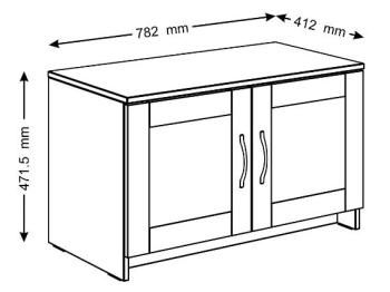 Тумба Гуд Лакк Сириус 78х47 (2 двери)