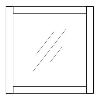 Зеркало навесное Гуд Лакк Сириус 78х78