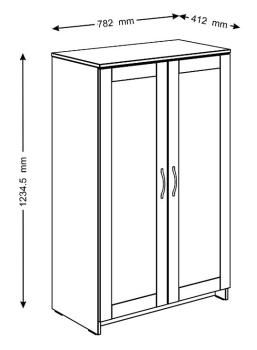 Тумба Гуд Лакк Сириус 78х123 (2 двери)
